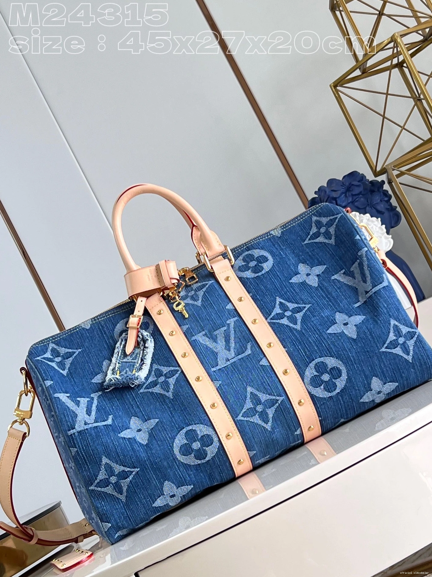 Official oldcobbler BANDOULIÈRE VUITTON 45 LOUIS KEEPALL 0717